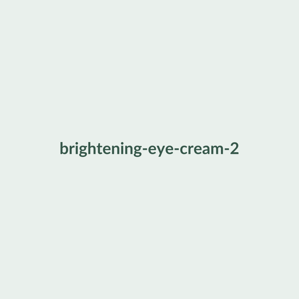 Brightening Eye Cream texture and packaging