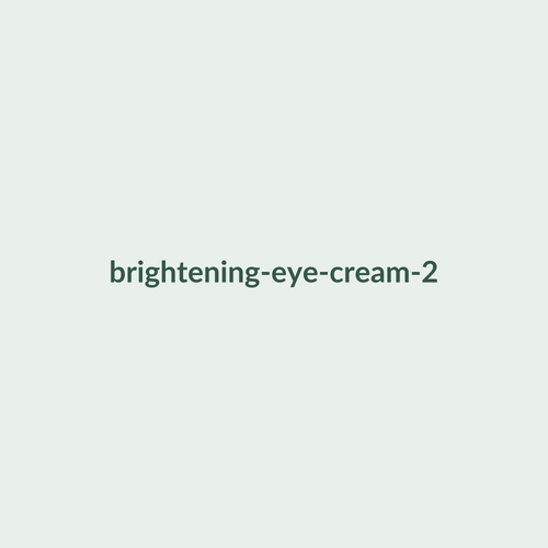 Brightening Eye Cream texture and packaging