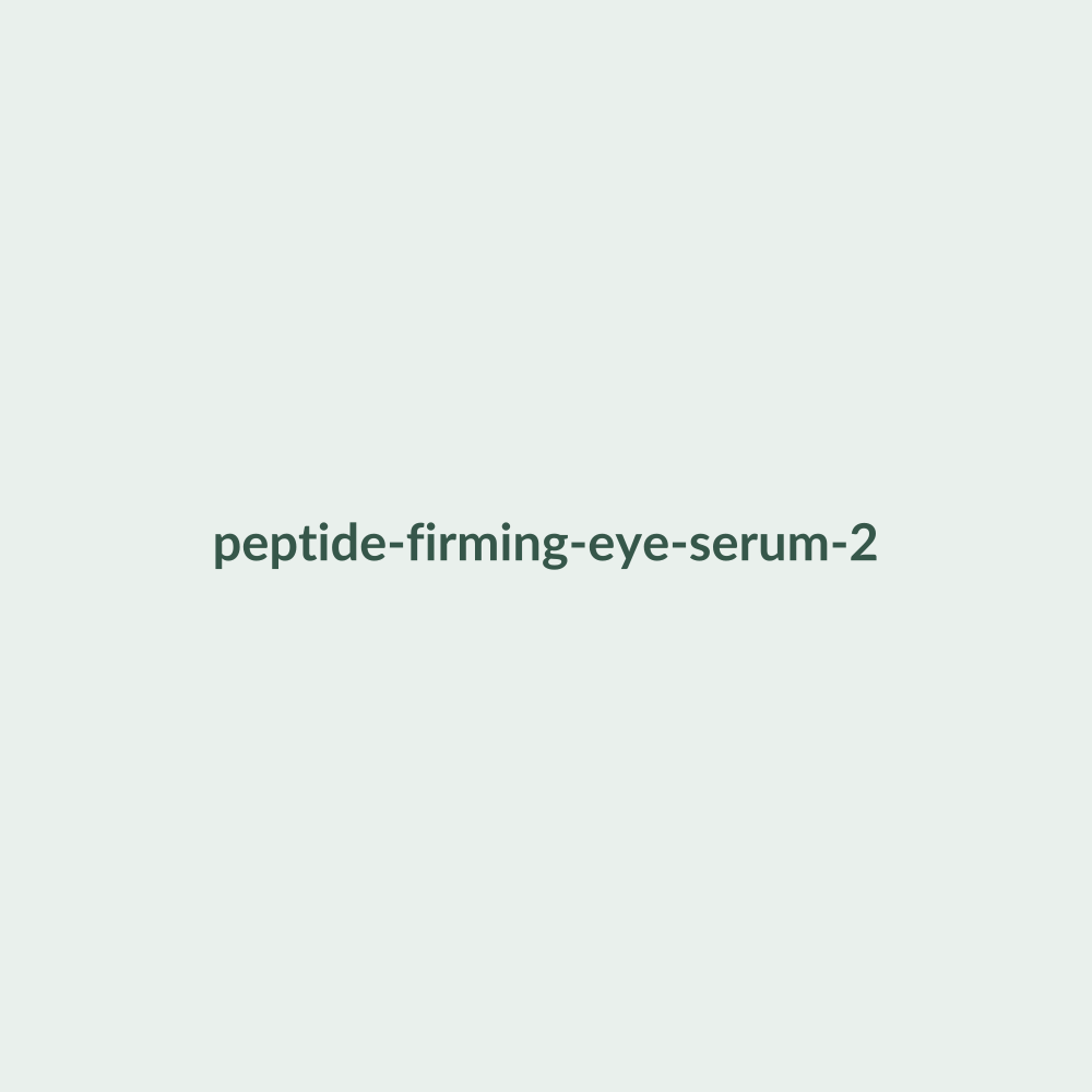 Peptide Firming Eye Serum texture and packaging