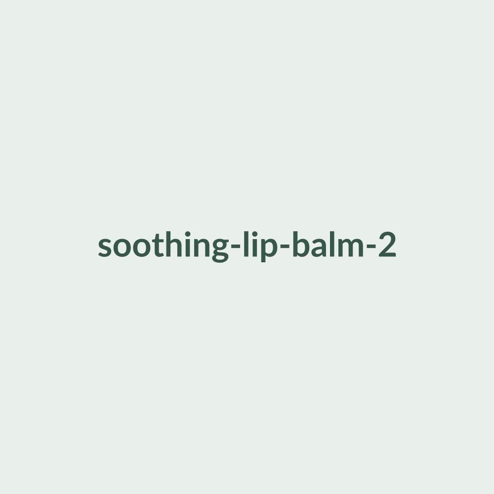 Soothing Lip Balm texture and packaging