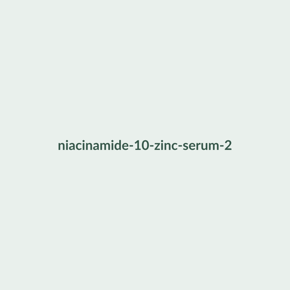 Niacinamide 10% + Zinc Serum texture and packaging