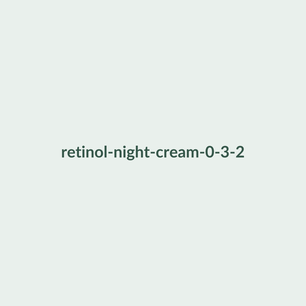 Retinol Night Cream 0.3% texture and packaging