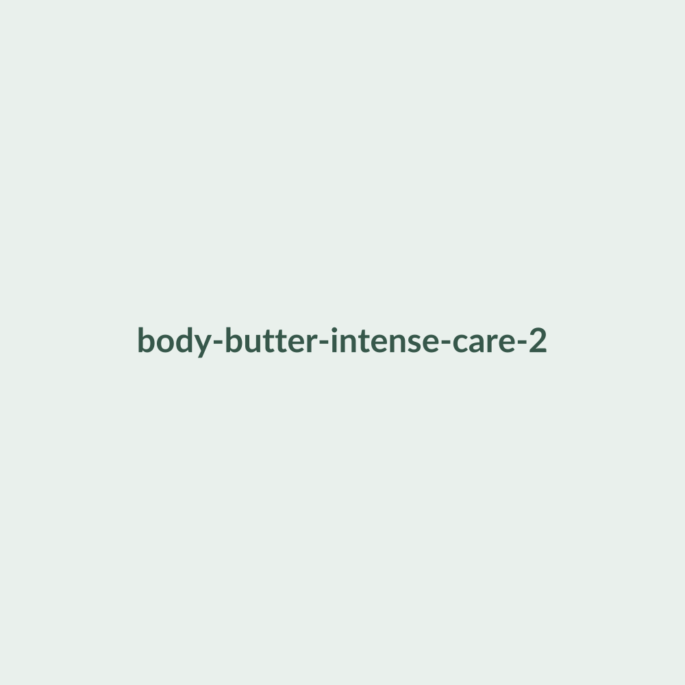Body Butter Intense Care texture and packaging
