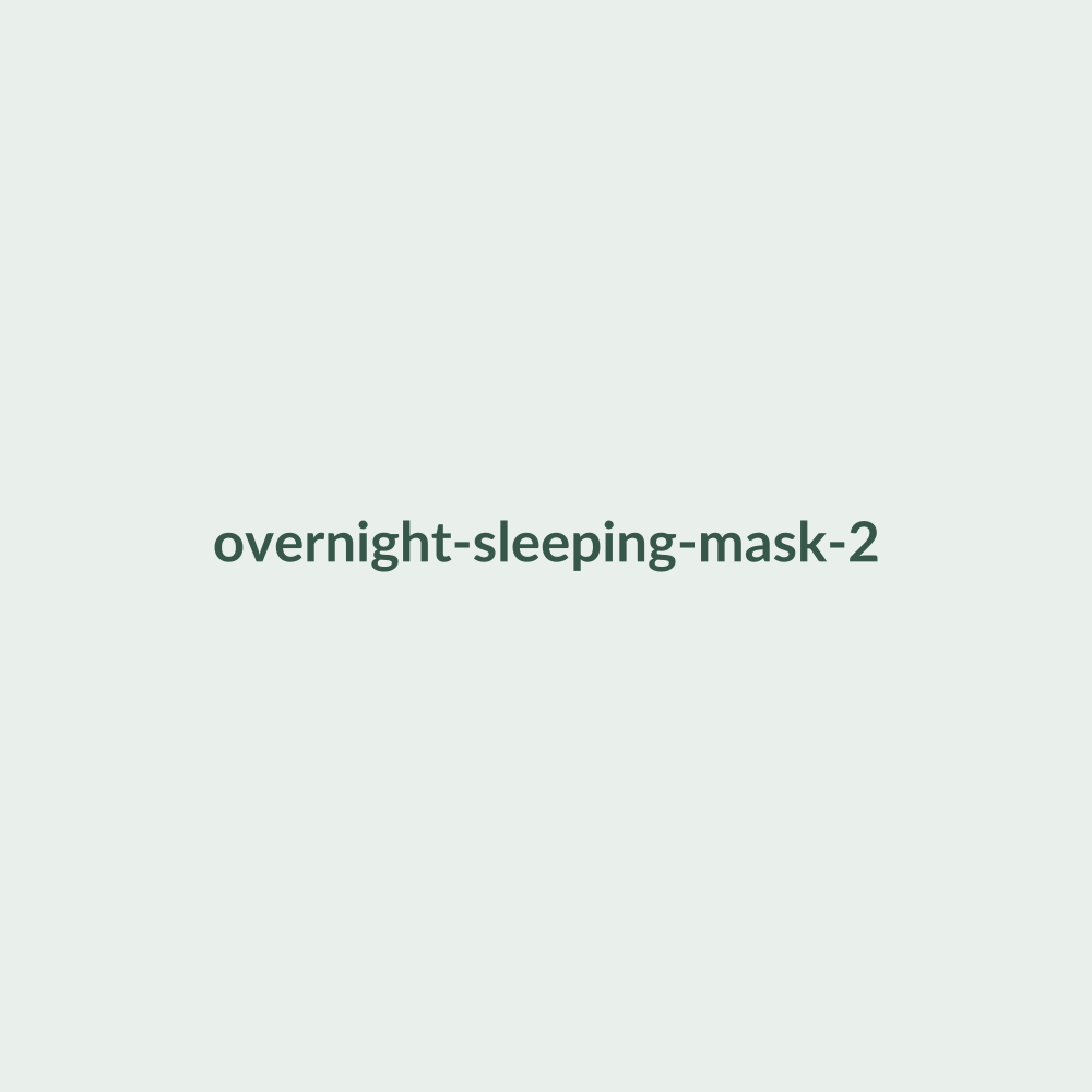 Overnight Sleeping Mask texture and packaging