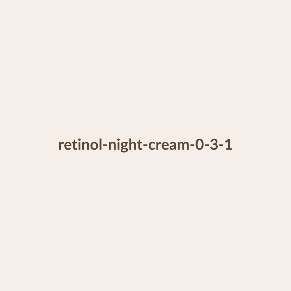 Retinol Night Cream 0.3% by Lumé Skin