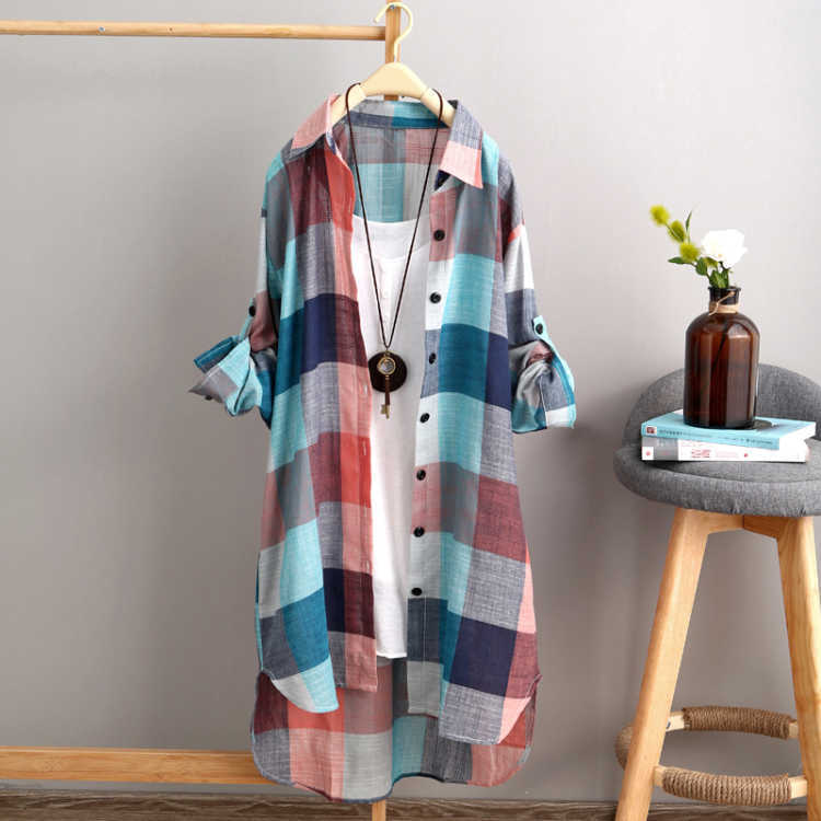 Shirt women's mid-length 2023