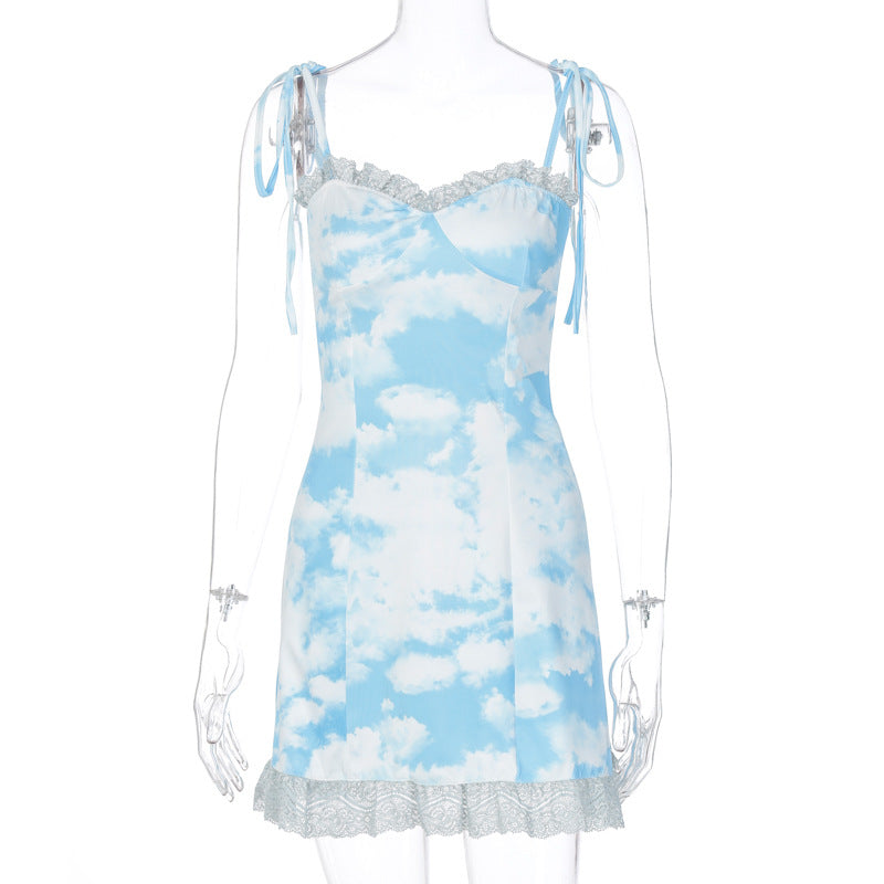 European and American hot-selling lace-up sleeveless