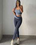 Splicing Seamless Yoga Set