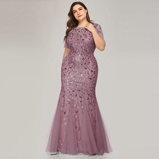 Large size evening dress foreign trade